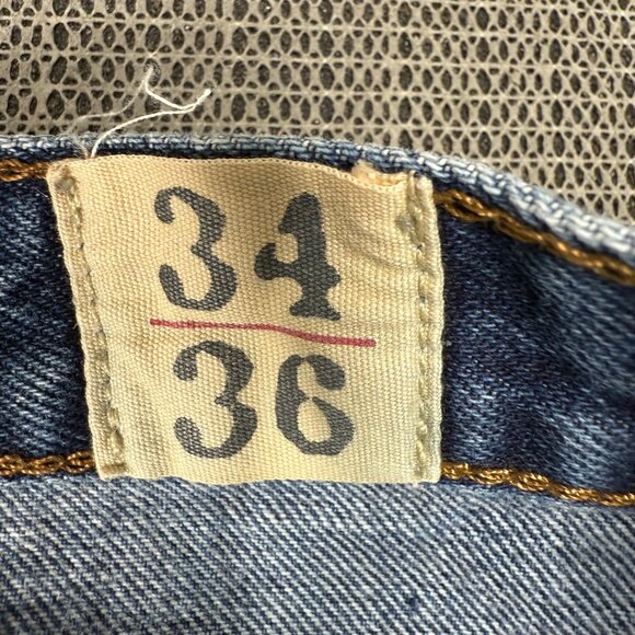 Red Head Mens Size 34x36 Blue Straight Leg Denim Jeans Vintage Classic - Picture 4 of 12